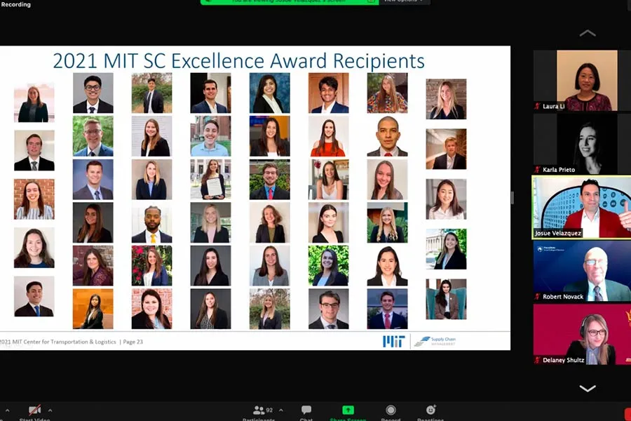 Ganadores de todas las universidades participantes en el MIT Supply Chain.