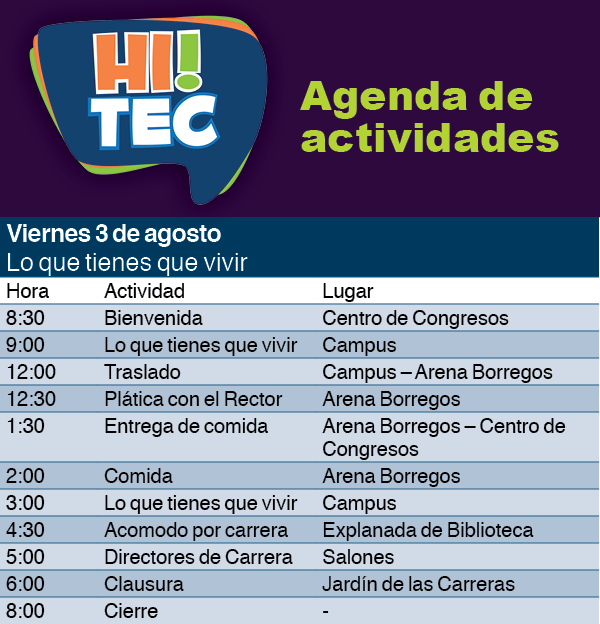 Agenda Hi Tec!