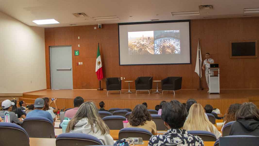 Aportaciones de la inteligencia artificial a la arquitectura fue el tema de la ponencia de Tim Fu en el Tec Guadalajara.