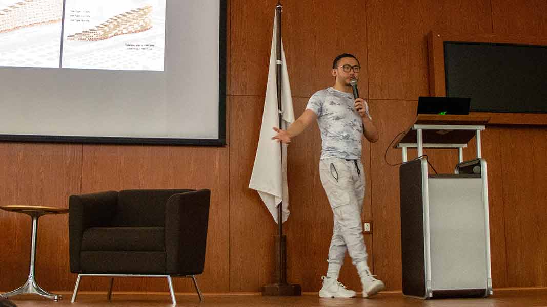 Aportaciones de la inteligencia artificial a la arquitectura fue el tema de la ponencia de Tim Fu en el Tec Guadalajara.