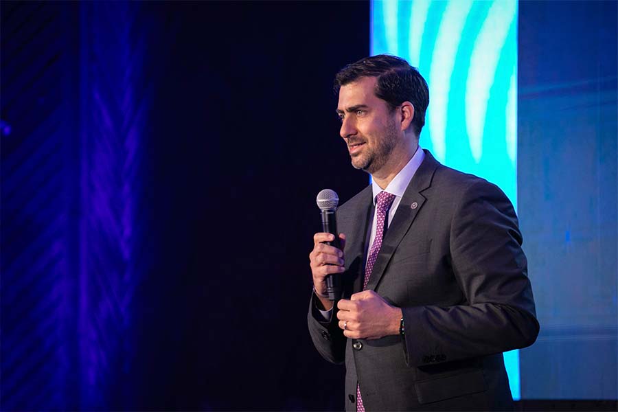 Juan Pablo Murra durante su participación
