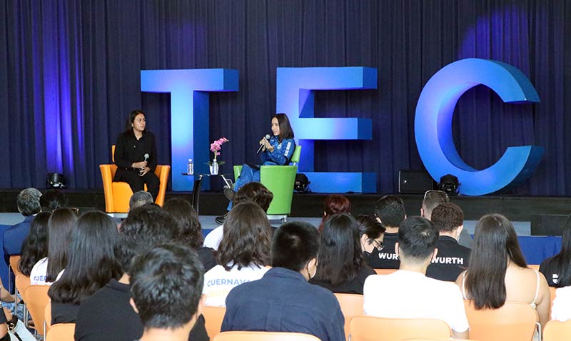 Katya Echazarreta, la primera mexicana en llegar al espacio exterior visita el Tec campus Cuernavaca