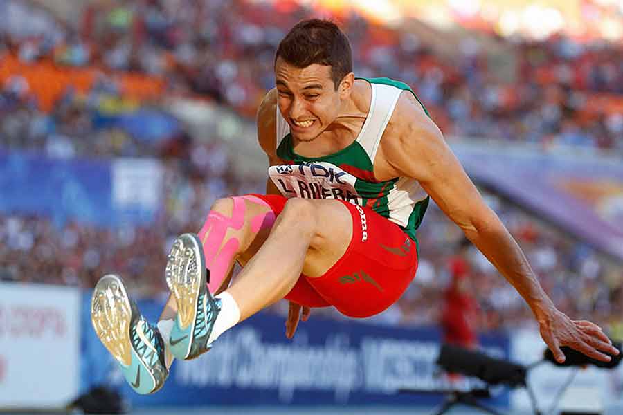 Luis Rivera, saltador de longitud, asistió a los Juegos Olímpicos de Londres 2012.