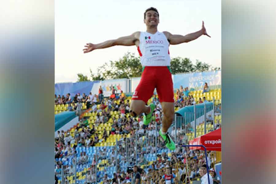 Luis Rivera tuvo un gran éxito en salto de longitud al ganar diversas competencias en México.