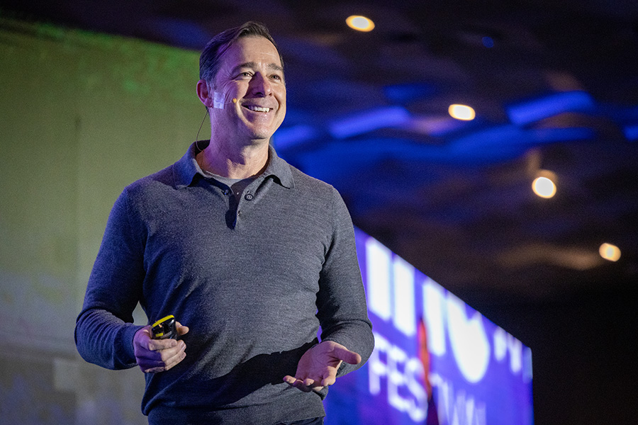 Marco Casarin en su charla