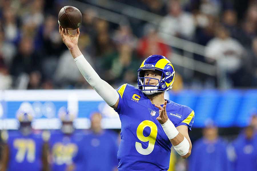 Matthew Stafford, de los Carneros, llega al Super Bowl en su primer año con el equipo.