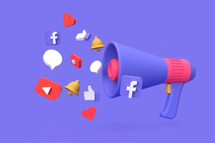 megafono de ejemplificacion de redes sociales