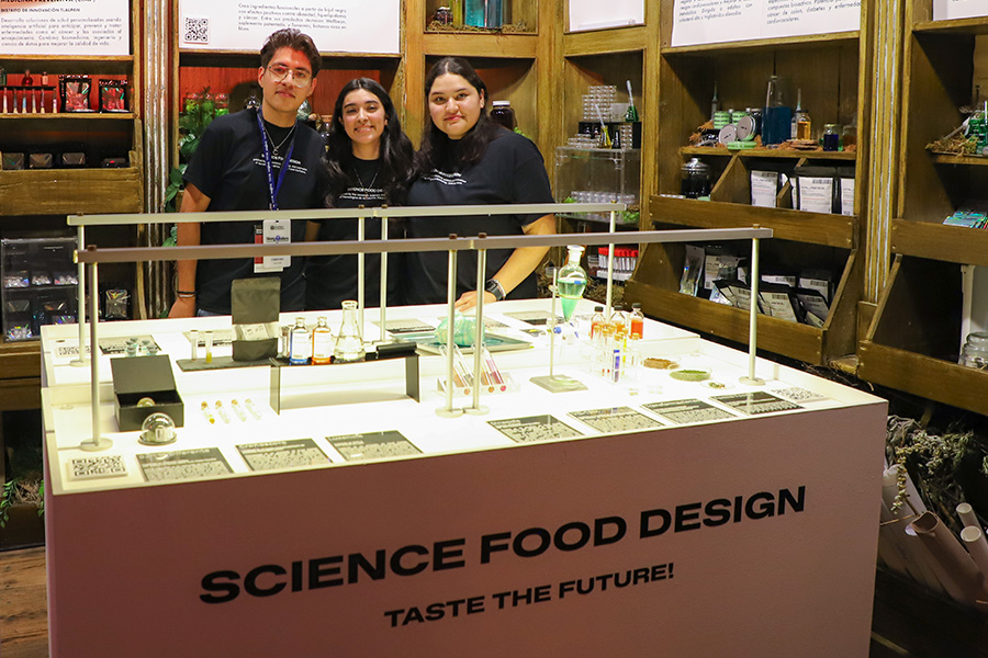 La exposición Science Food Design dentro de la Tech House.