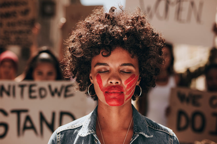 Mujer feminista