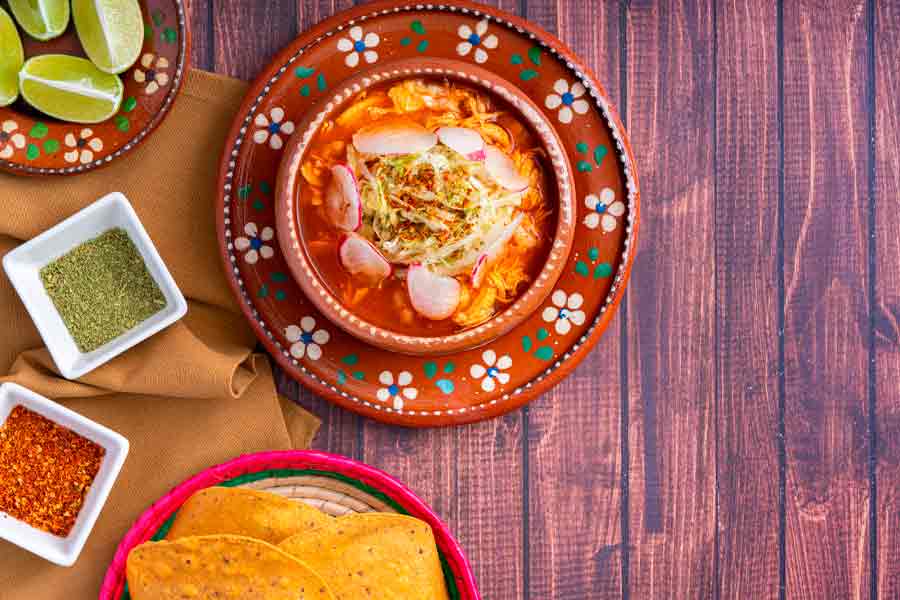 Noche mexicana saludable pozole