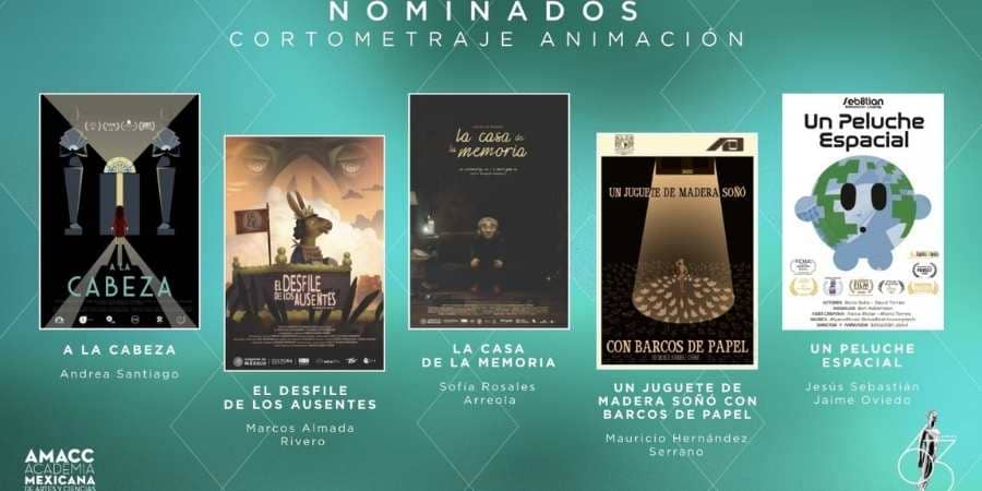 Nominados Ariel 2021 por cortometraje animado