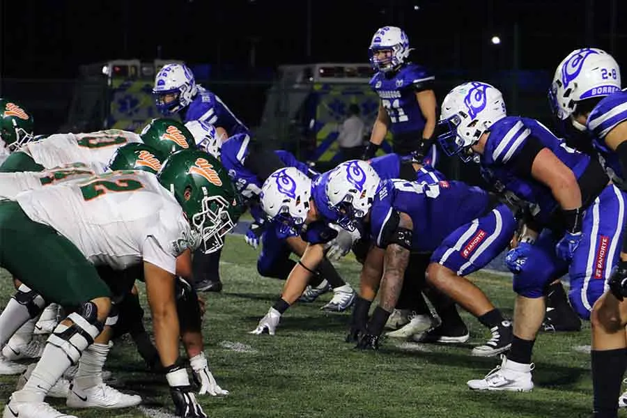 Duelo entre Borregos CEM y Aztecas en la temporada 2024 de la ONEFA.