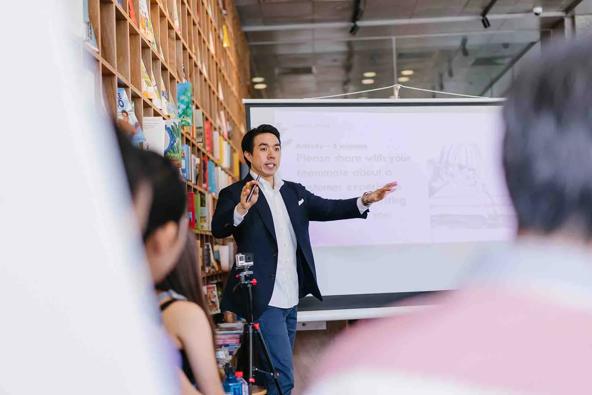 José Alfonso Díaz-Infante, alumno del Tec de Monterrey en Querétaro y miembro activo del grupo estudiantil Toastmasters,