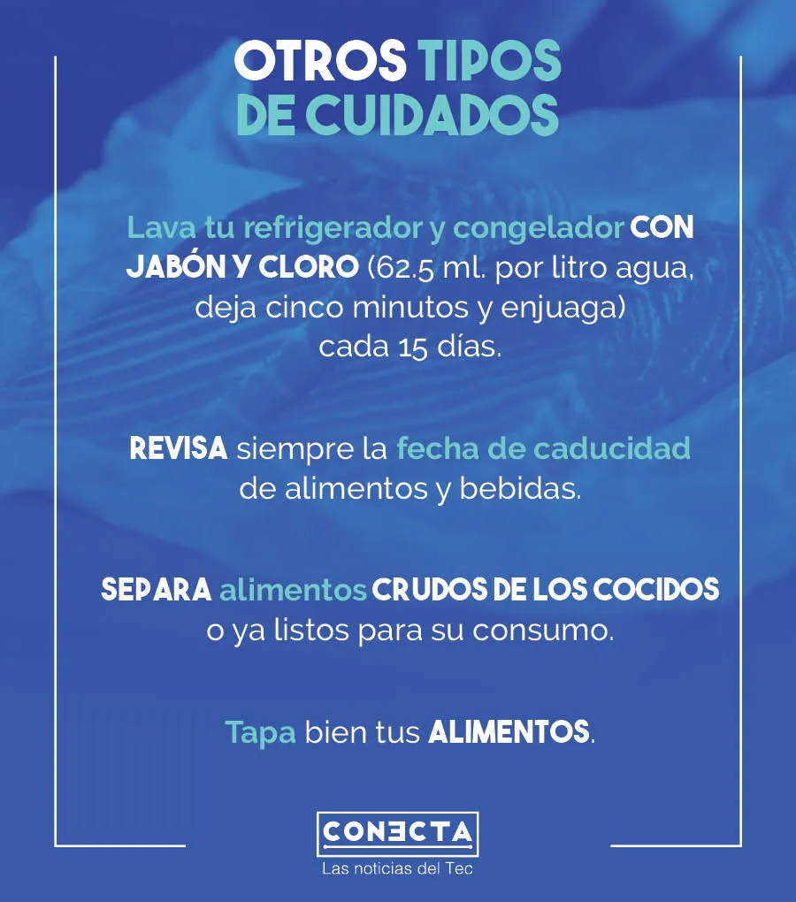 Infografía otro tipo de cuidado en los alimentos