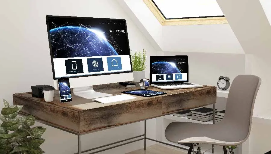 Plantas en el área de trabajo