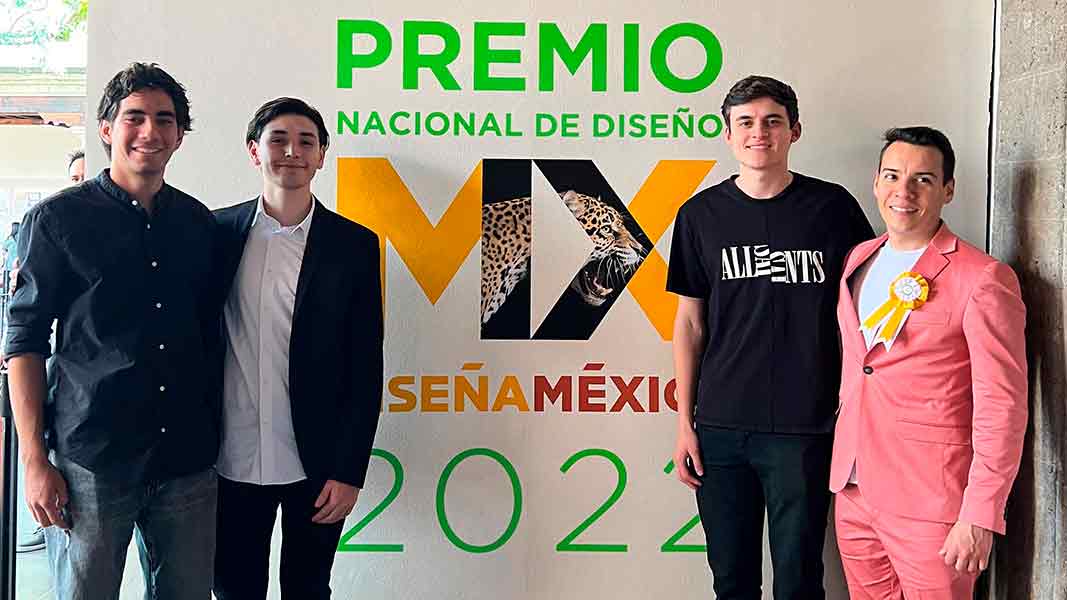 Estudiantes y profesores de Tec Guadalajara ganan en premio diseña mx.
