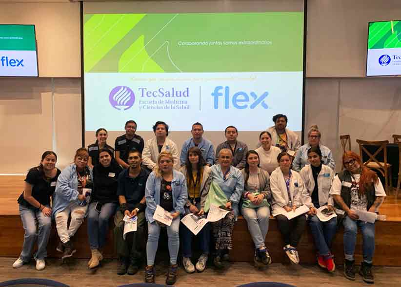 Prevención de la salud en Jalisco en empresa Flex por parte de estudiantes del Tec Guadalajara.