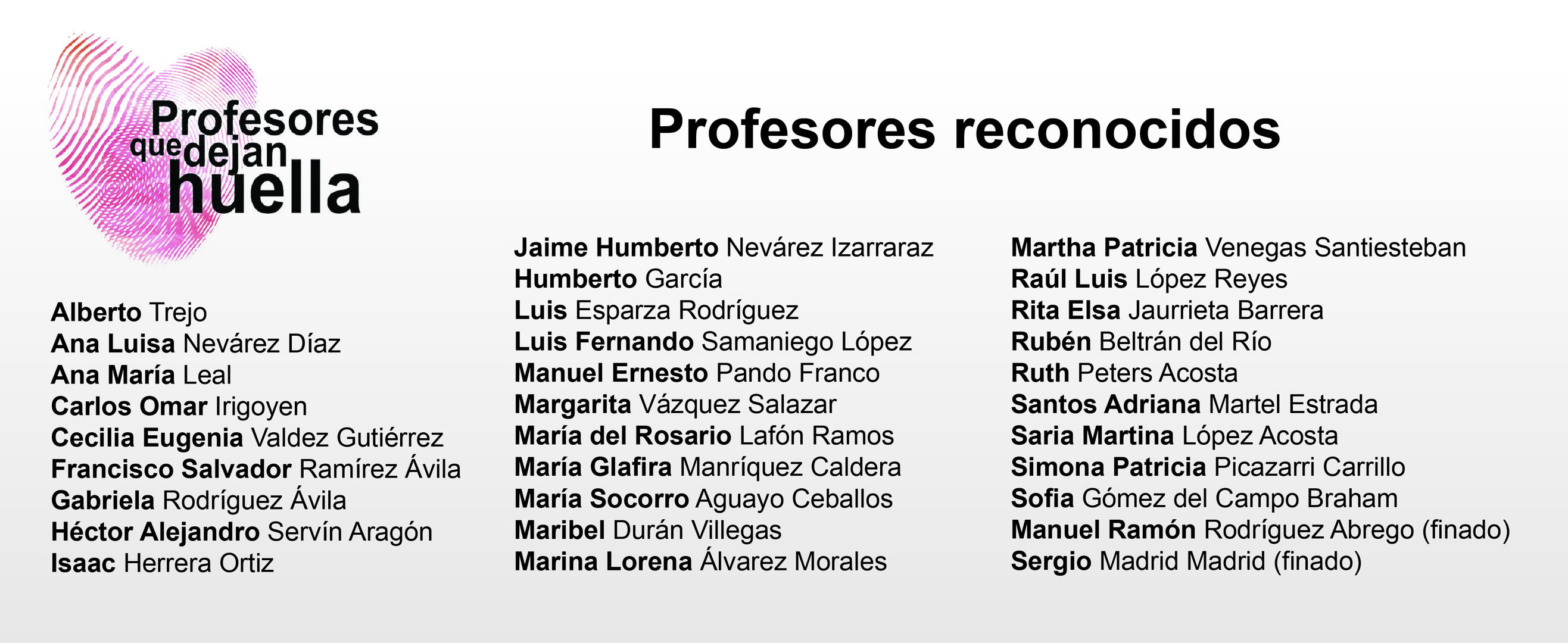 Profesores que dejan huella