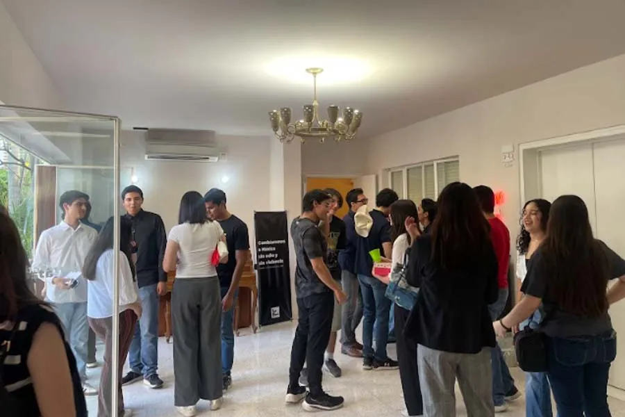 Estudiantes durante la presentación en Casa del Maquío. Foto: Cortesía