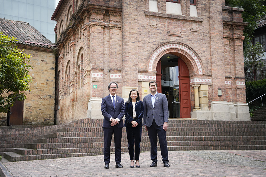 Los rectores de La Tríada en las instalaciones de la UniAndes