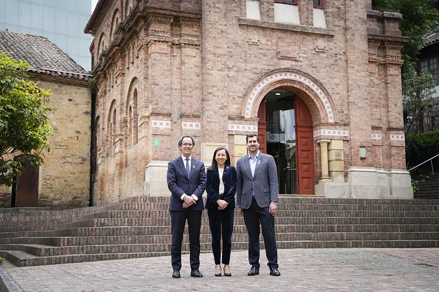 Los rectores de La Tríada en las instalaciones de la UniAndes
