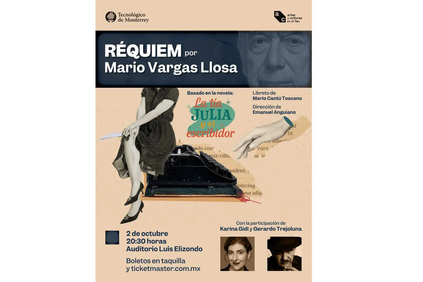 Anuncio Réquiem por Mario Vargas Llosa