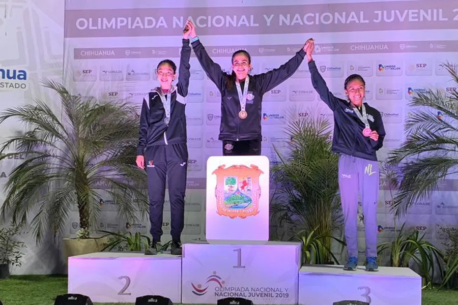 Silvia De La Peña en la Olimpiada Nacional