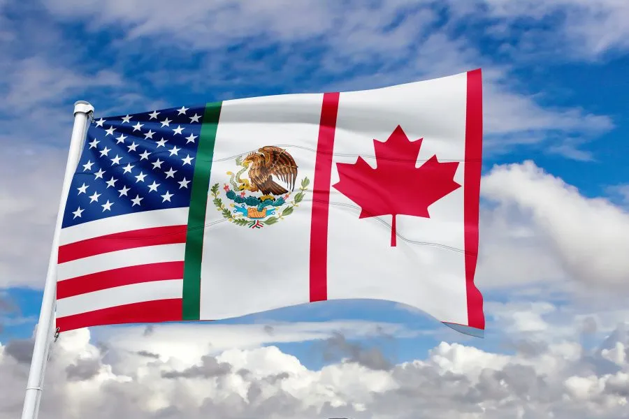 Bandera de los participantes del TMEC