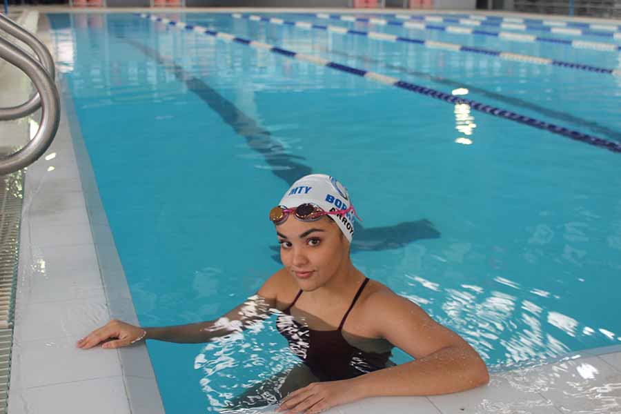 Sofía Arroyo, nadadora de Borregos Monterrey.