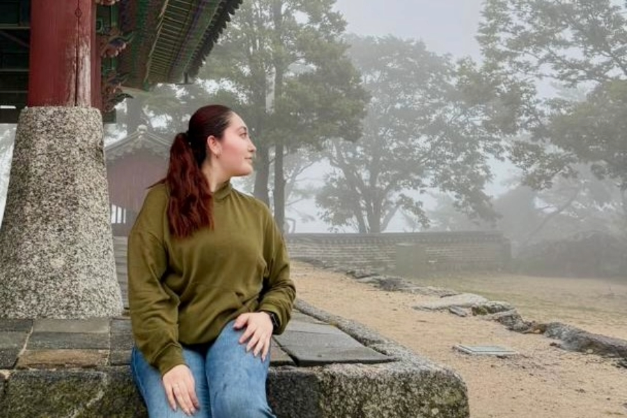 La estudiante de Finanzas del Tec Chihuahua de intercambio en Corea del Sur