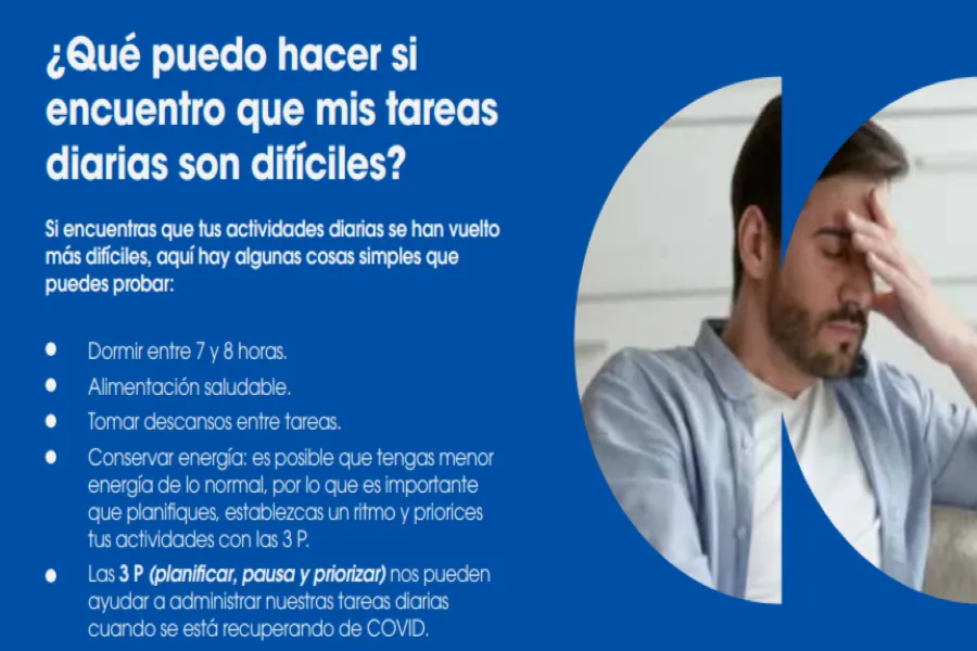 Consejos para pacientes con COVID persistente