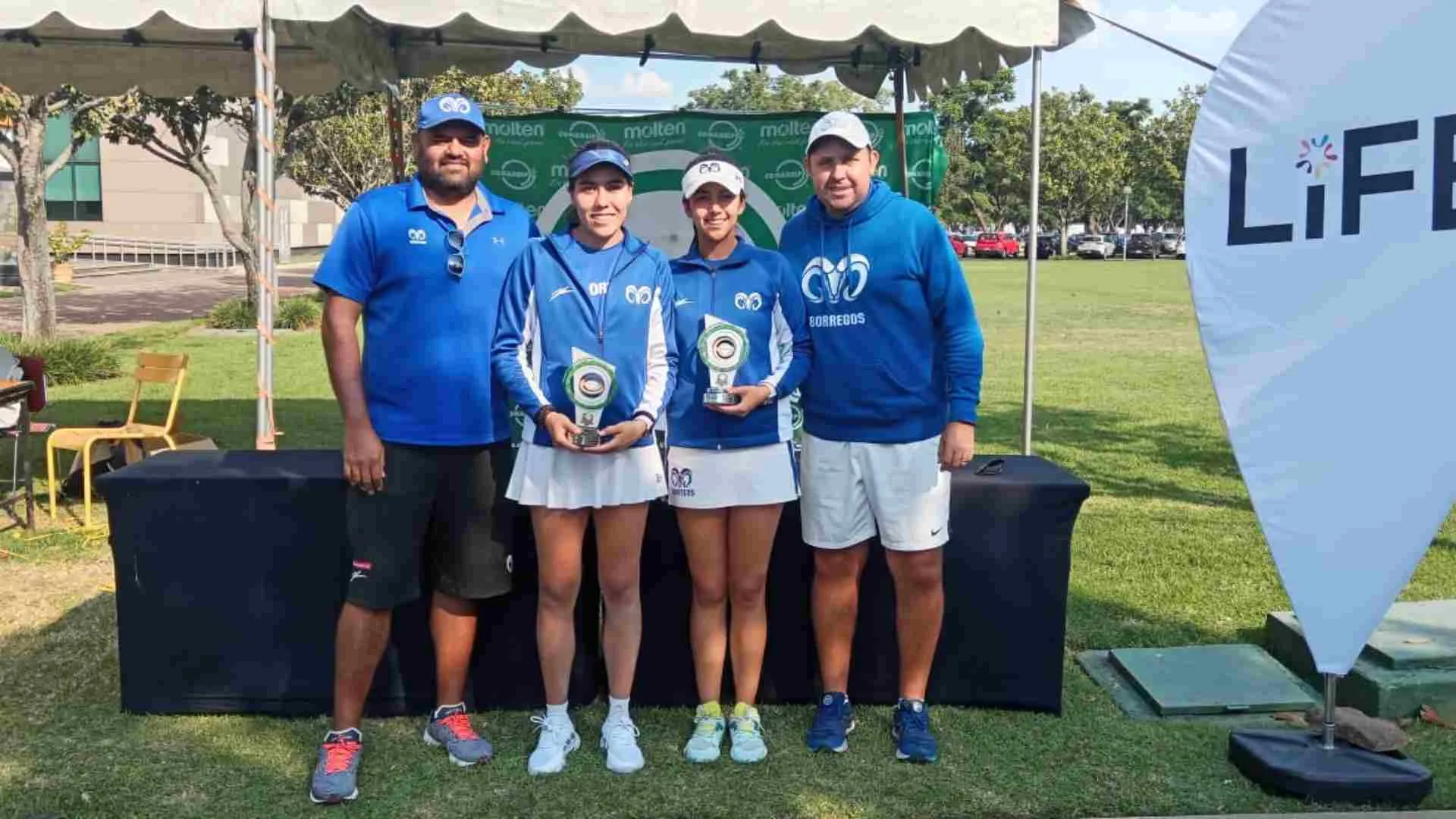 La dupla de tenistas del Tec campus Puebla se posicionó como la segundo mejor en todo el país