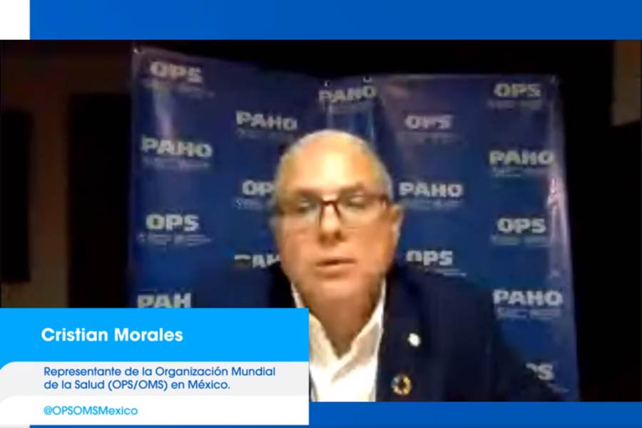 Cristian Morales es representante de la OMS en México.