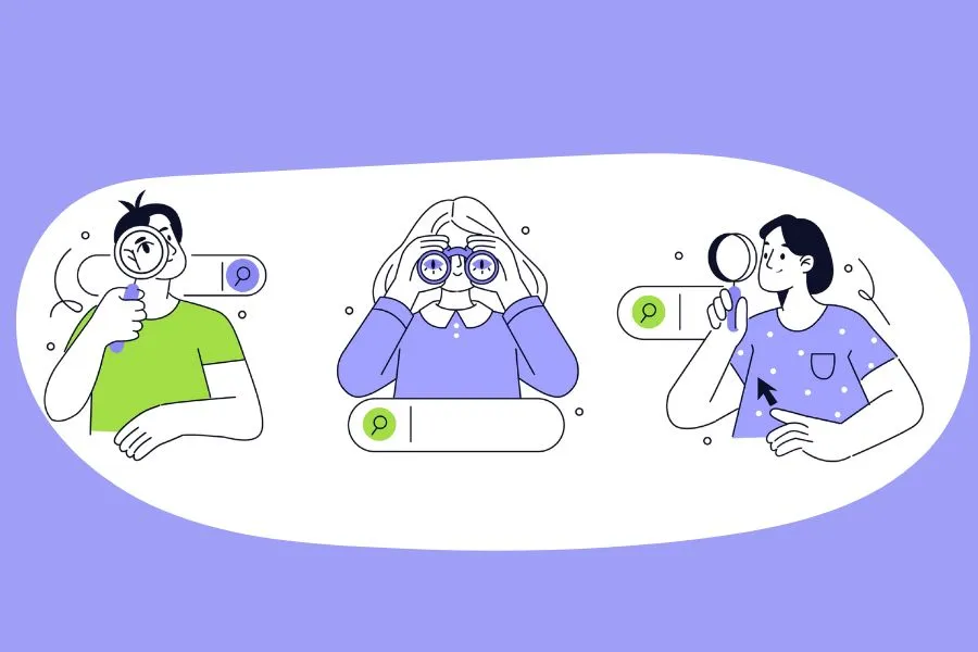 Ilustración de búsqueda de empleo