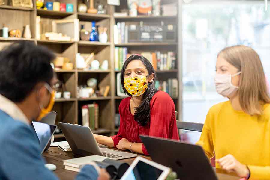 trabajo en equipo durante pandemia