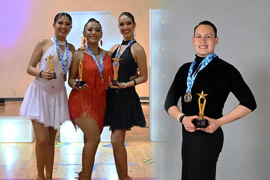 Estudiantes Tec en competencia. Foto: cortesía Compañía de Bailes de Salón