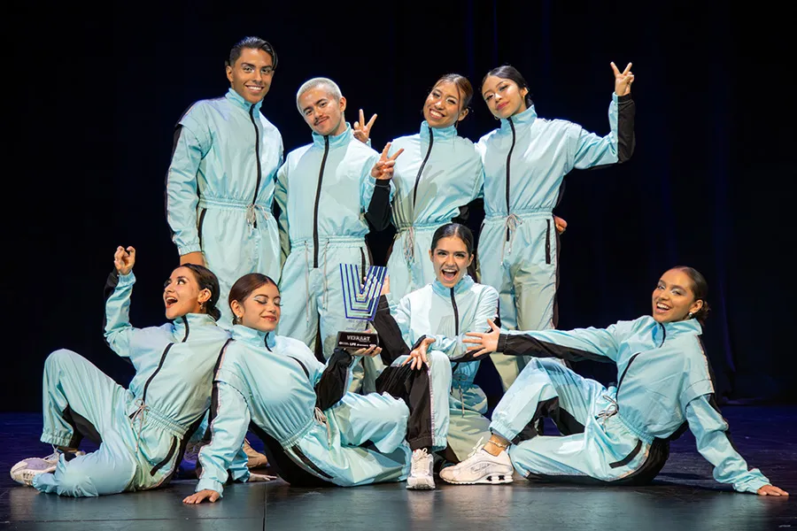 El grupo del Tec campus Estado de México que obtuvo el segundo lugar nacional en danza urbana.
