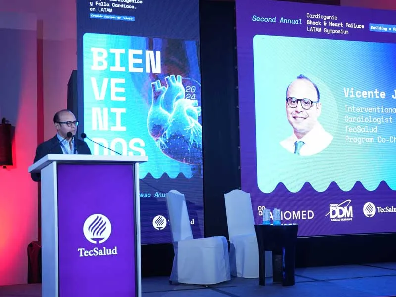 Dr. Vicente Jiménez, cardiólogo intervencionista y líder clínico del Equipo de Choque Cardiogénico de TecSalud.