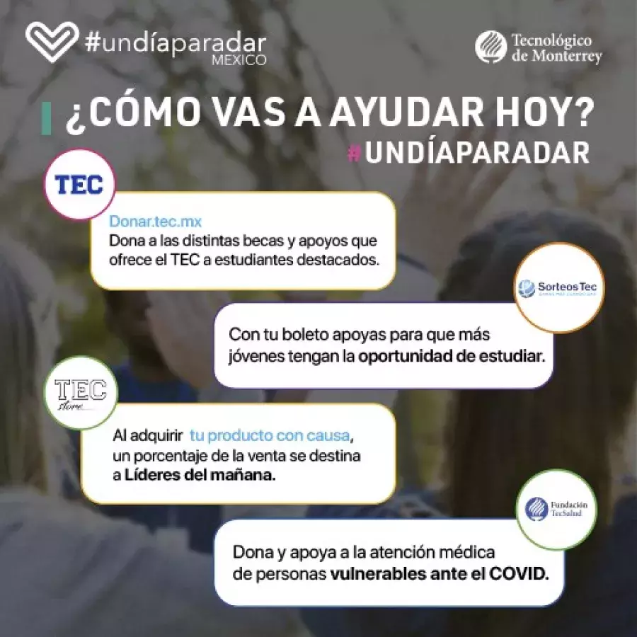 El Tec de Monterrey se suma a la campaña #UnDíaParaDarMéxico