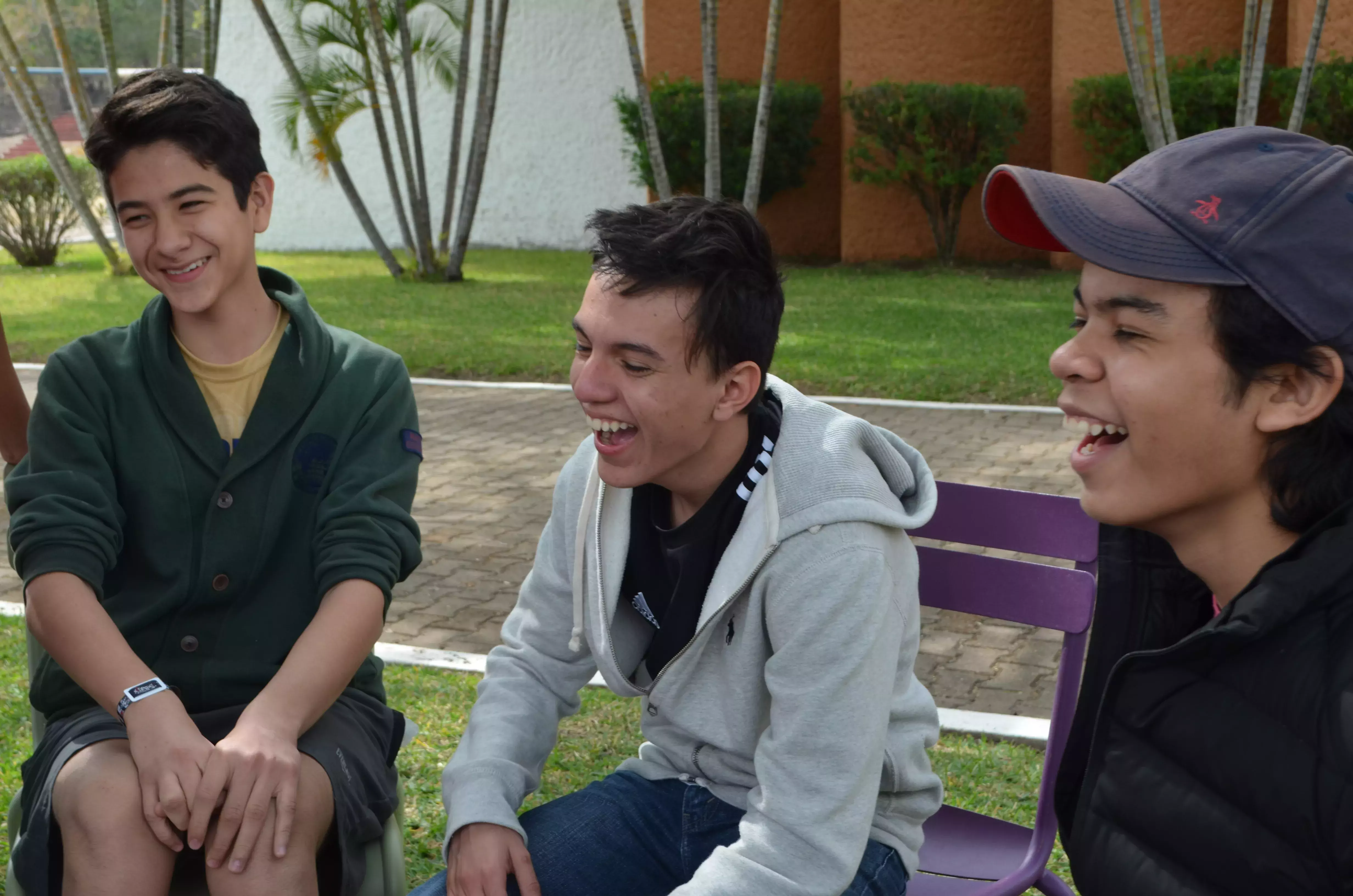 Amigos de Sofi en una clase de estudio