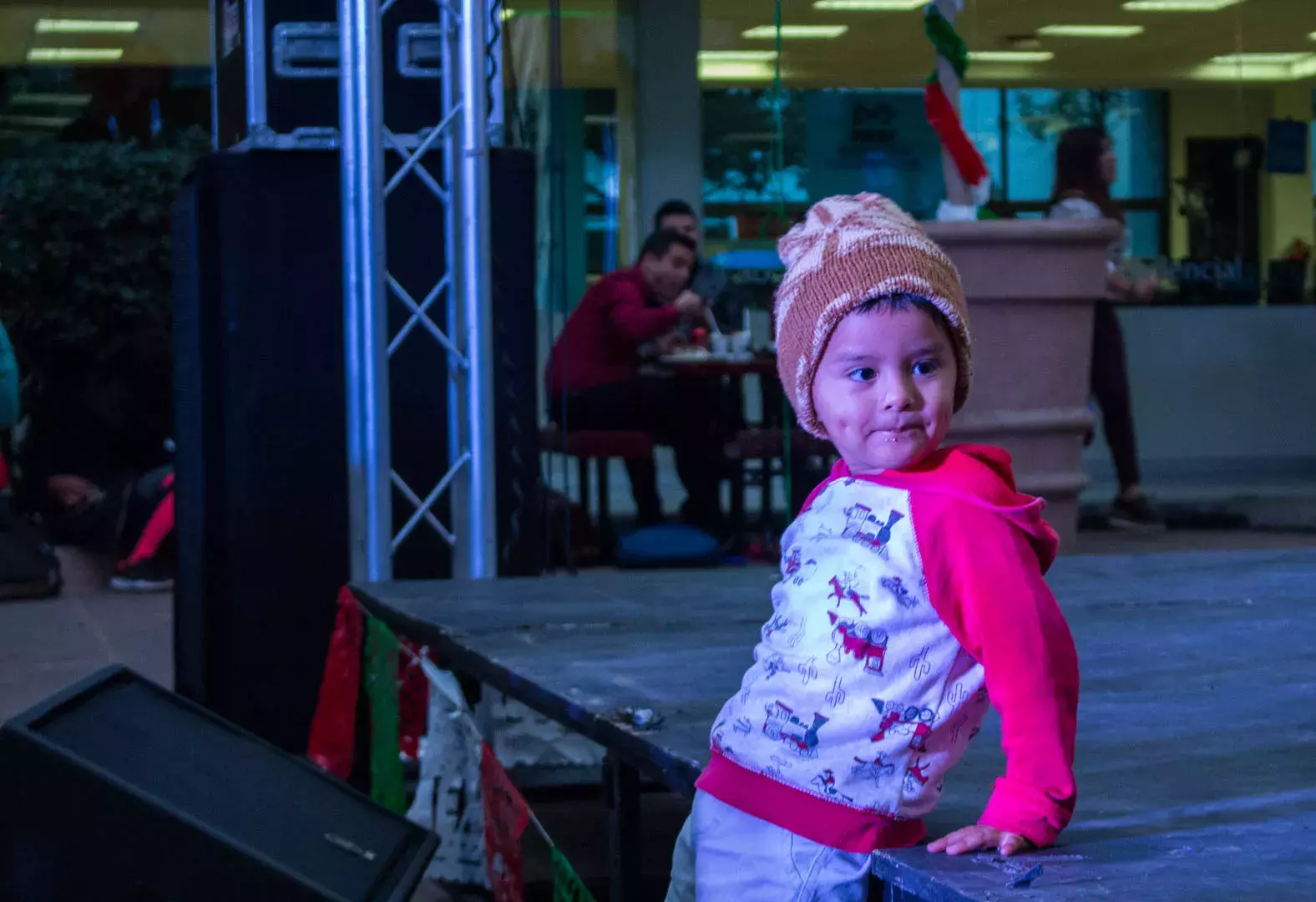 Fotografía del festejo de la noche mexicana en el TEC Toluca