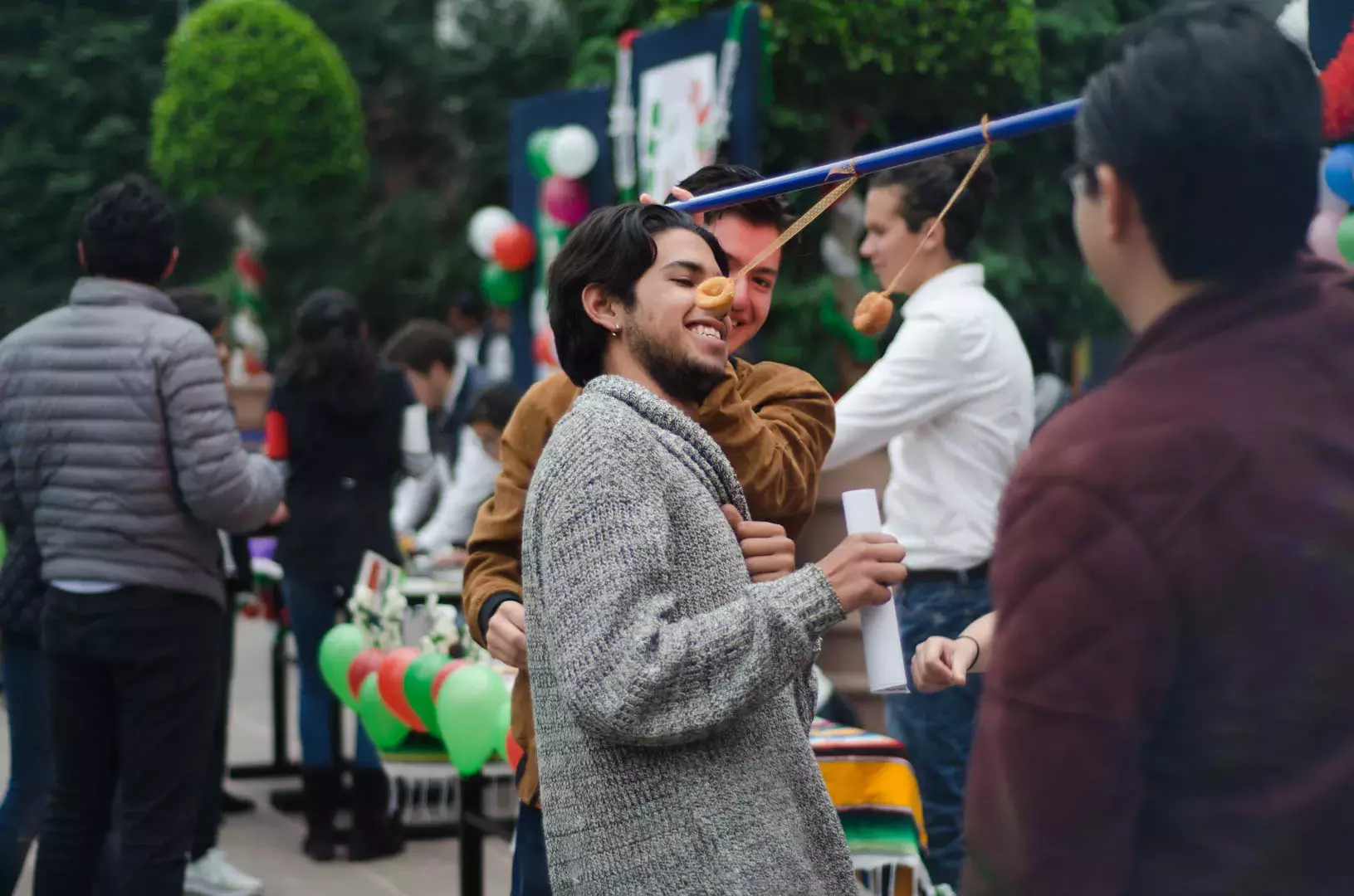 Fotografía del festejo de la noche mexicana en el TEC Toluca