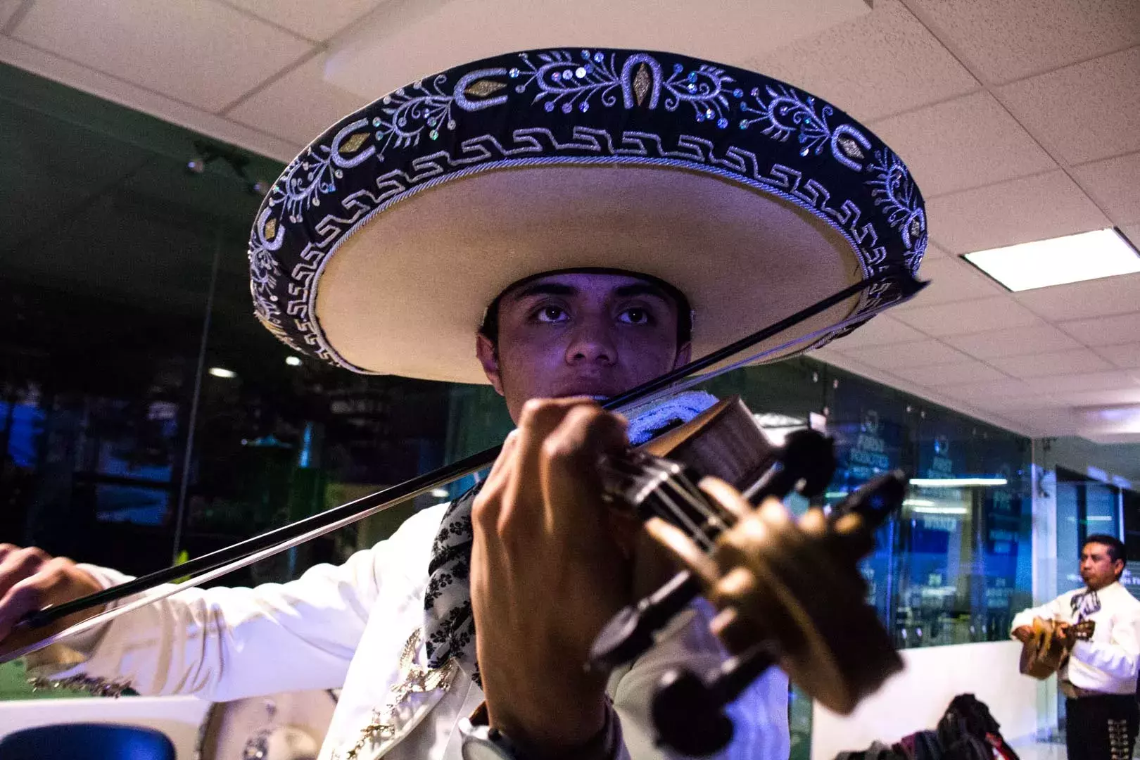 Fotografía del festejo de la noche mexicana en el TEC Toluca