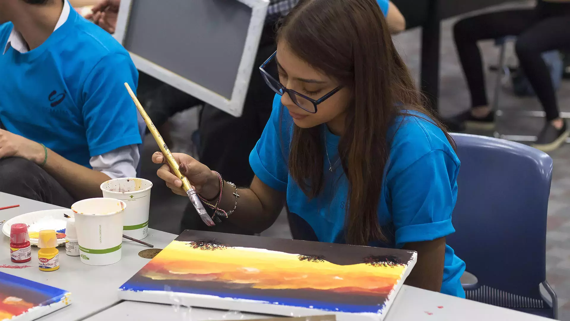 Taller de arte en Ciudad Juárez.