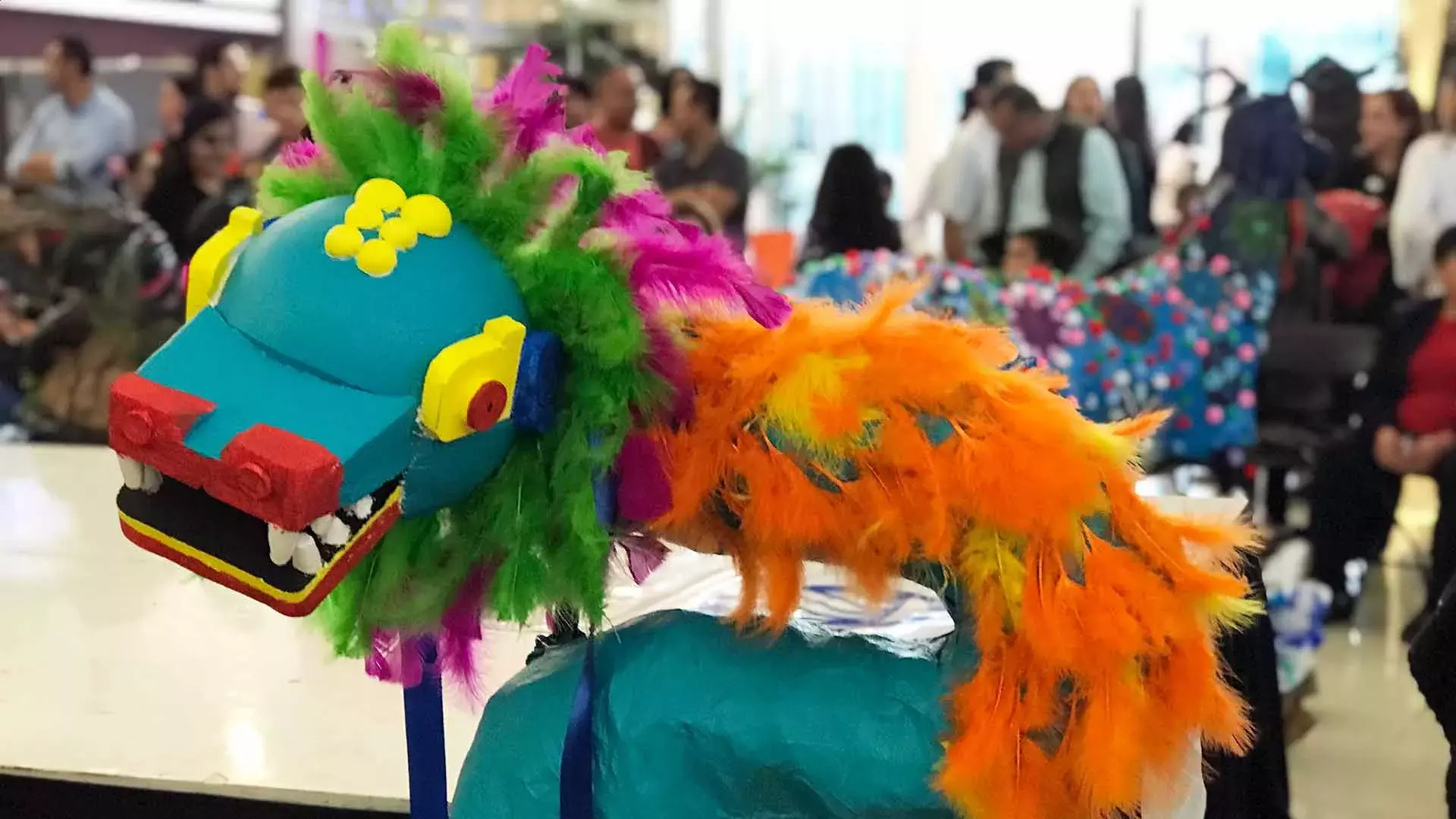 Alebrijes creados con la técnica tradicional.