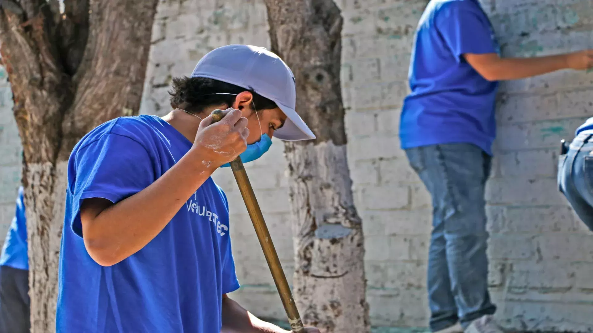 La comunidad del Tec Campus Toluca unió esfuerzos para pintar la escuela Mihuel Hidalgo en San Antonio Buenavista