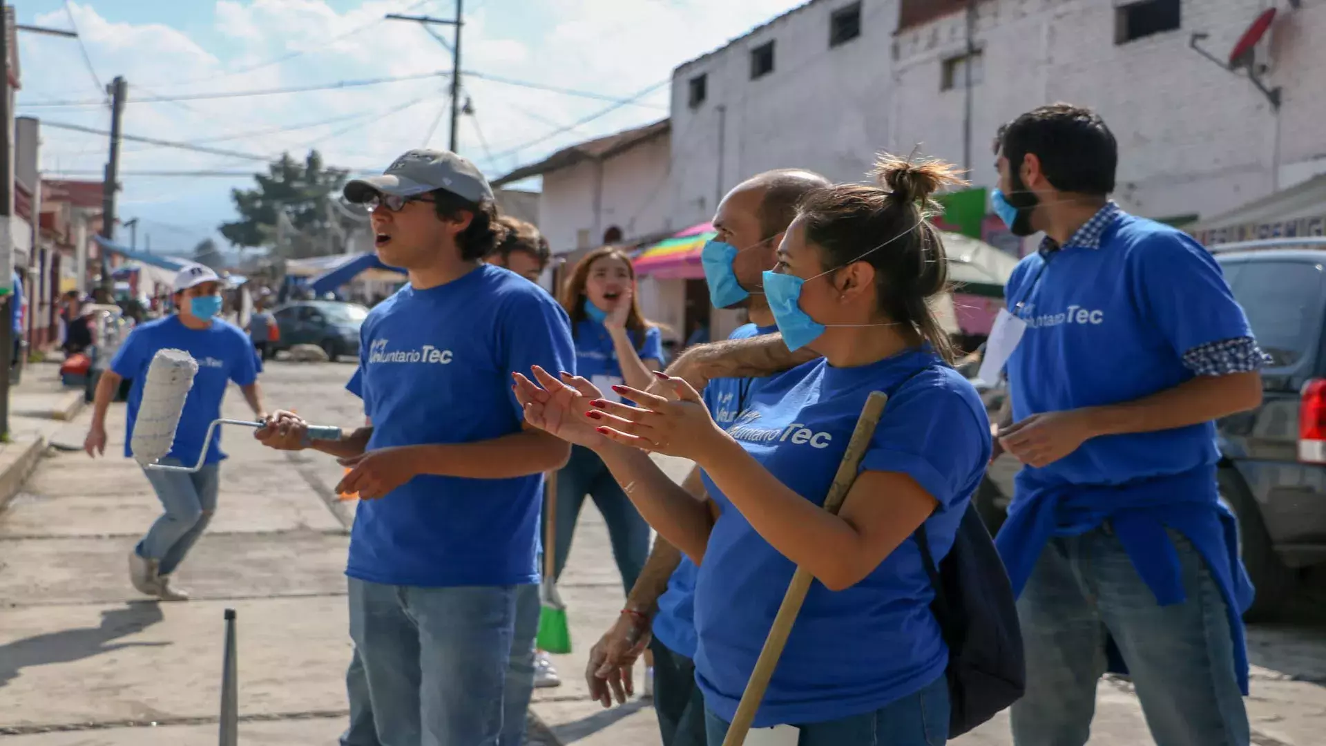 La comunidad del Tec Campus Toluca unió esfuerzos para pintar la escuela Mihuel Hidalgo en San Antonio Buenavista