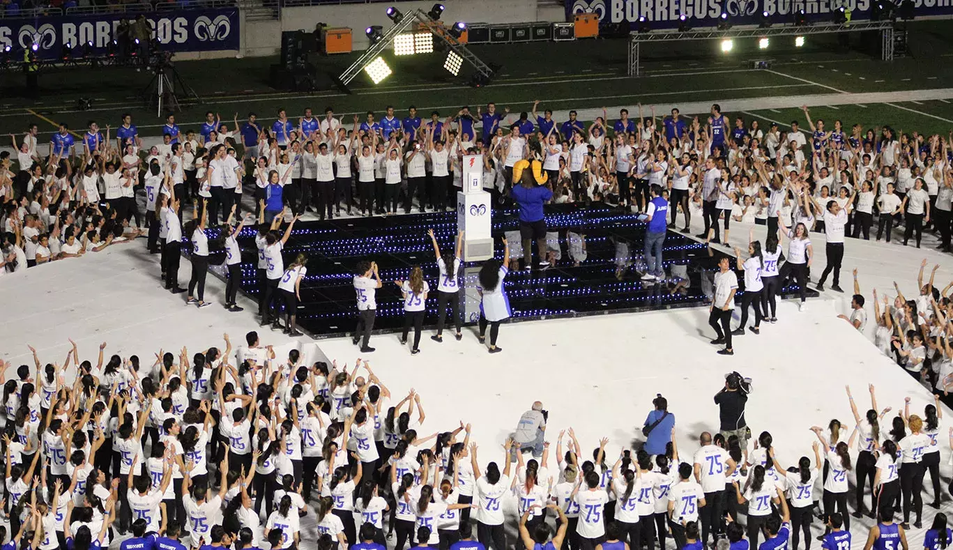 Inauguración del nuevo Estadio Borregos en el Tec campus Monterrey