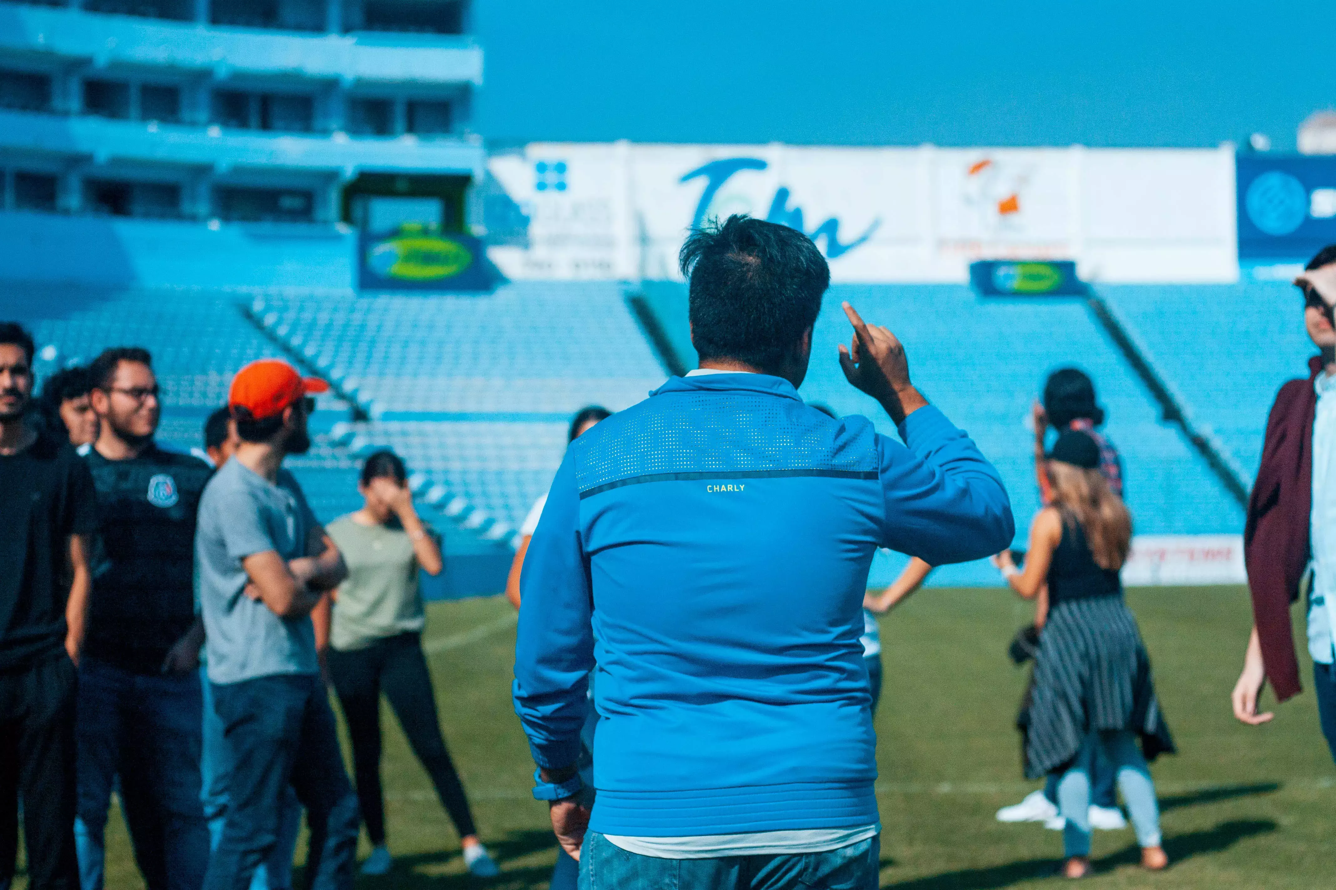 Maestro del Tecnológico de Monterrey impartiendo la Semanai en campus Tampico