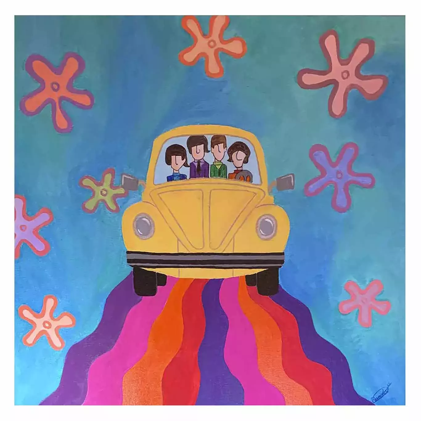 Alumnos de Prepa plasman talento inspirados por The Beatles